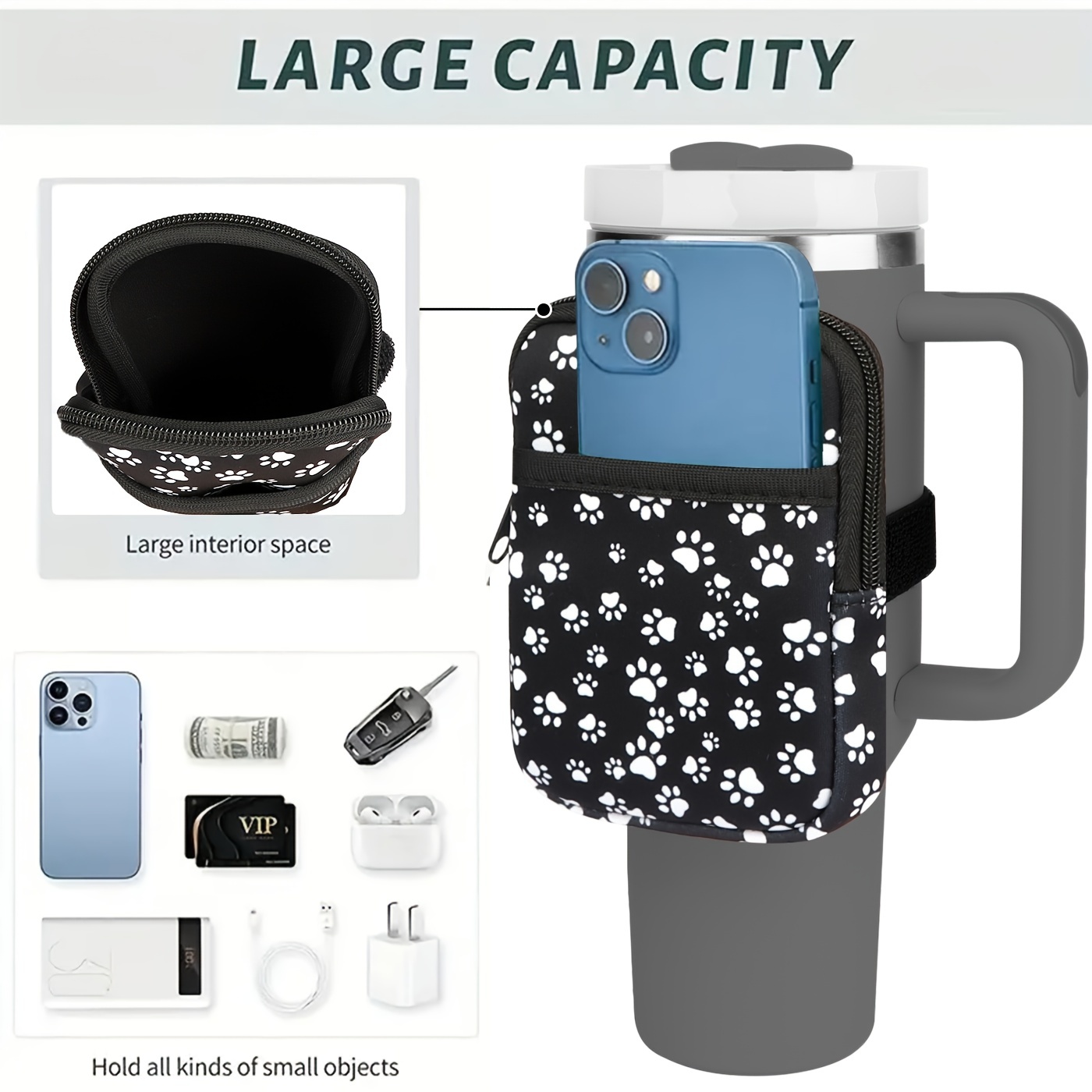 Water Bottle Body Bag For Phones Keys Storage Portable Small - Temu