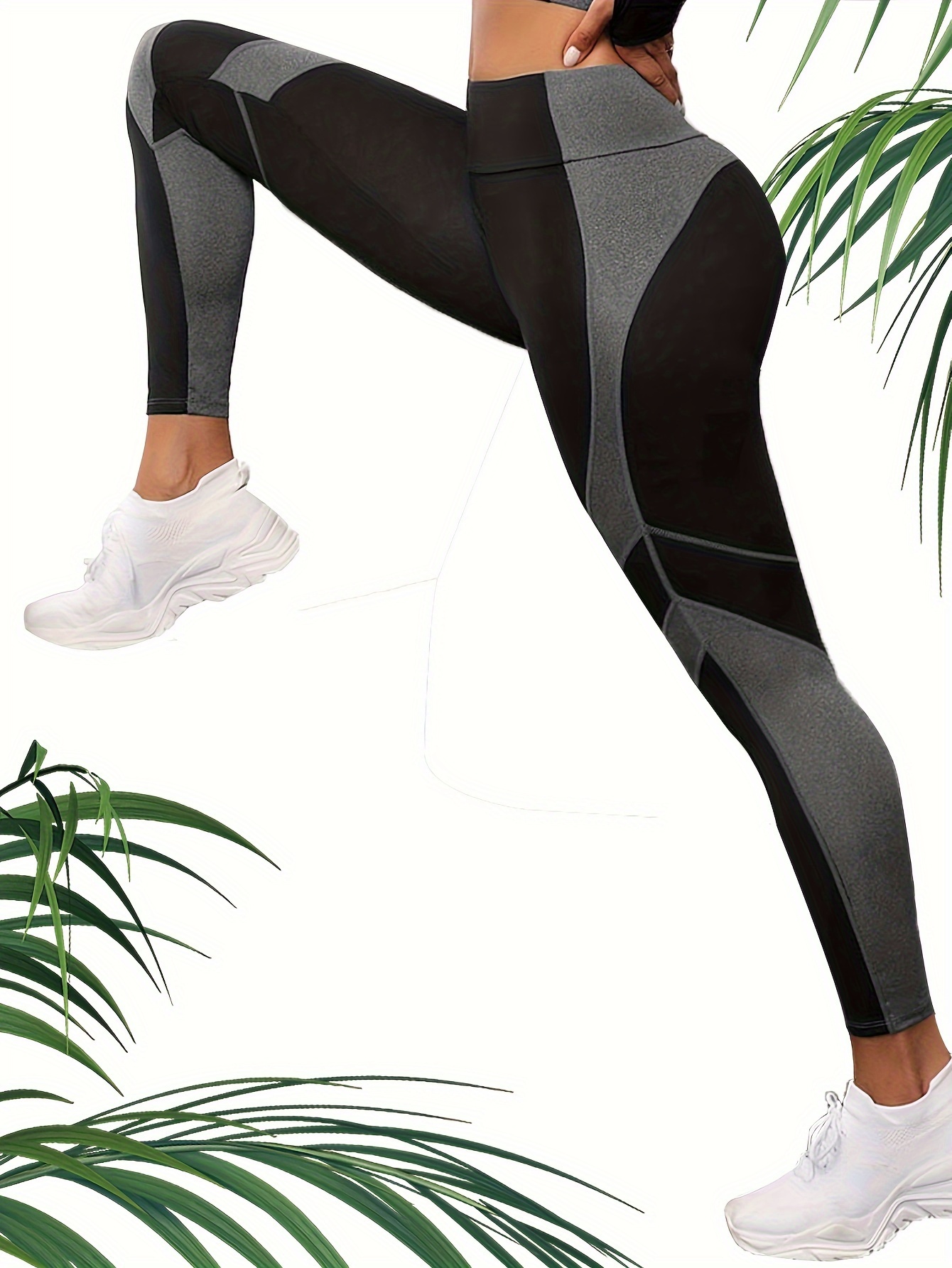 Fashion Pilates Yoga Workout Pants, High Elastic Fitness Running Sports  Leggings, Women's Activewear