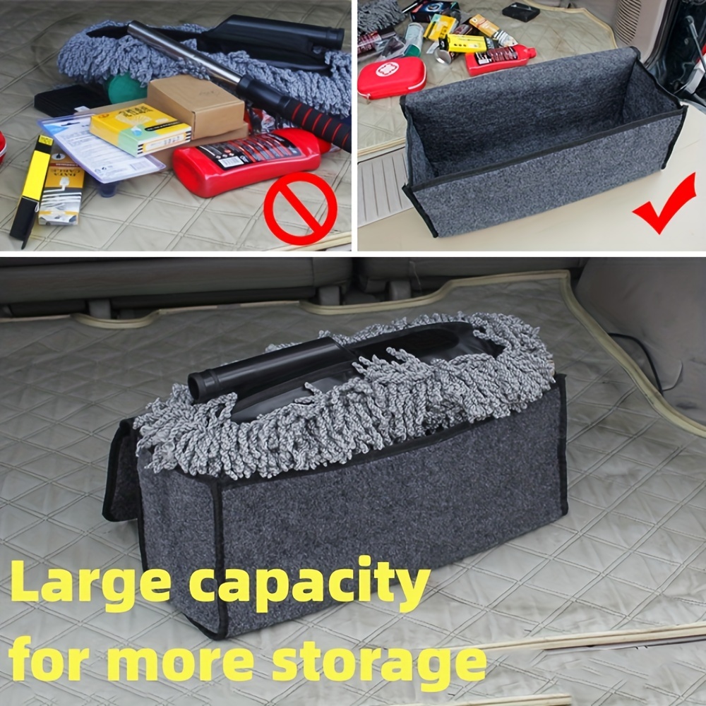 Car Storage Box Portable Foldable Car Trunk Organizer Felt - Temu