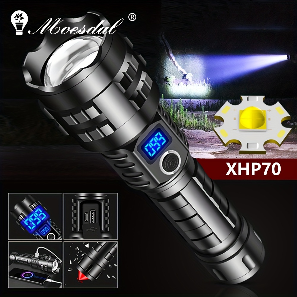 LED-Taschenlampe xhp100 9-Core super helle wiederauf ladbare  Doppelkopf-Suchscheinwerfer Handheld xhp 70,2 Arbeits scheinwerfer Flutling