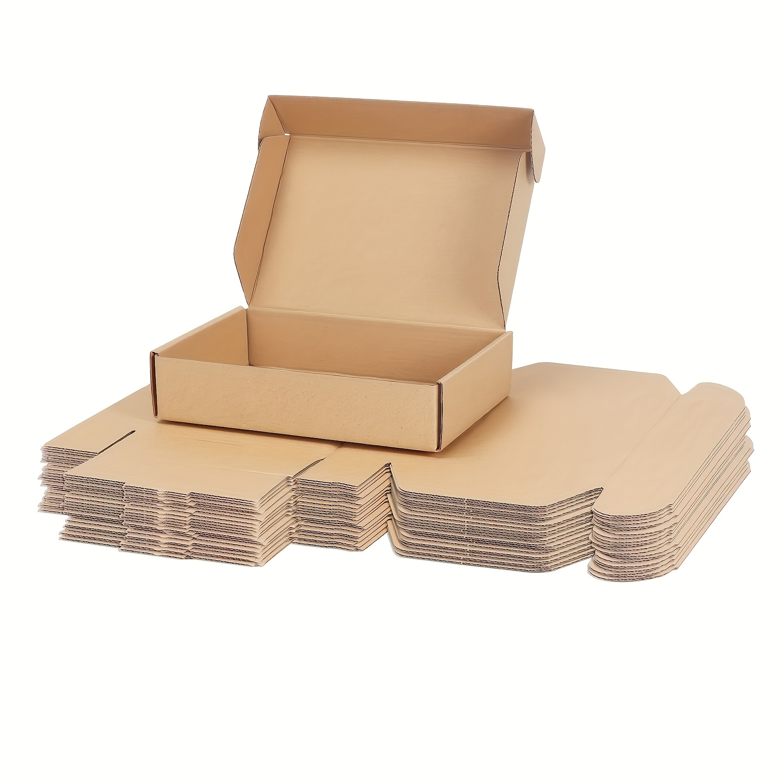 Paquete de 30 cajas de envío negras de 8 x 6 x 3 pulgadas, cajas de correo  corrugado, cajas de embalaje para productos, caja de cartón reciclable