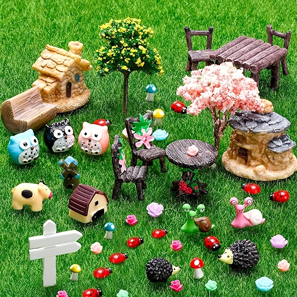 Different Kinds Of Small Animal Diy Resin Crafts Mini - Temu