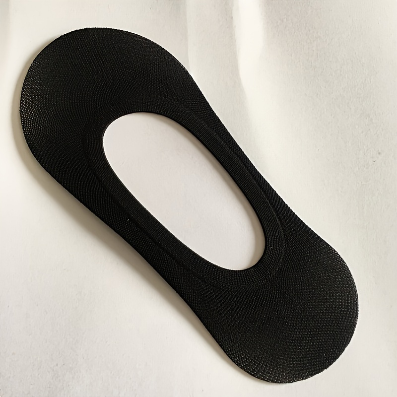 5 Pairs Simple Polyester Invisible Socks, Soft & Lightweight Low Cut Ankle Socks, Women'S Solid Color Knit Fabric Stockings & Hosiery