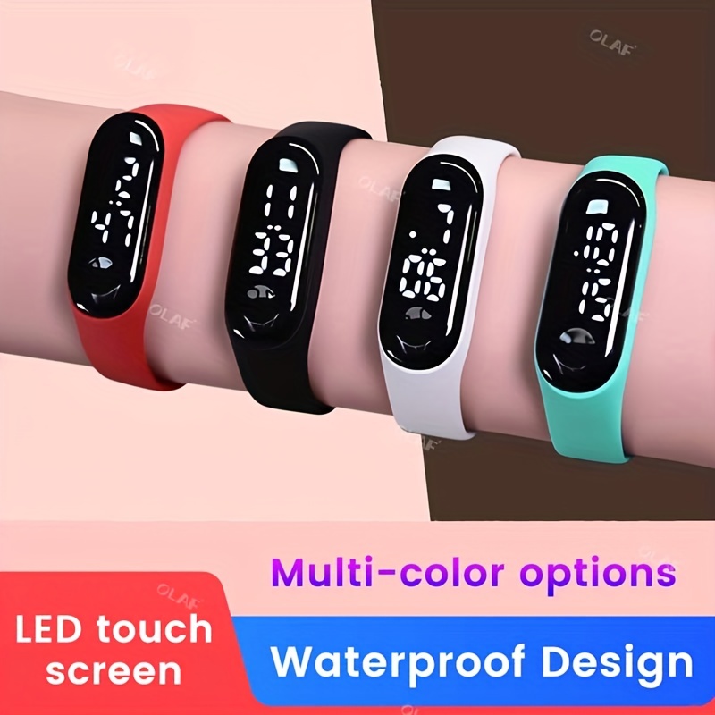 Elektronische Armbanduhr Mit LED-Touchscreen, Wasserdicht, Magnetisch,  Digitale Armbanduhr Aus Edelstahl Für Damen Und Herren - Temu Austria