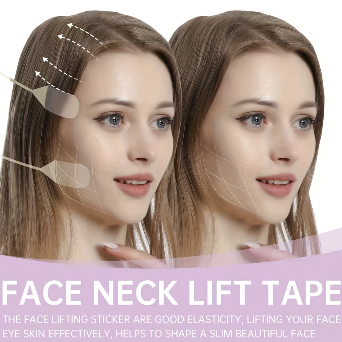 Face Lift Tape, Face Tape Lifting Invisible, Makeup Neck Tape Instant Face  Eye Lift Facelift Tape For Jowls Double Chin,1.58''x0.51'',120PCS,Small 