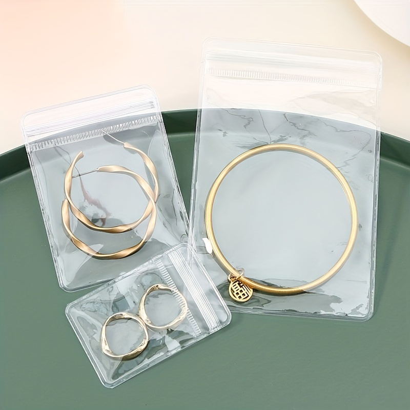 Pvc Transparent Portable Jewelry Bags Bracelet Earrings Ring - Temu