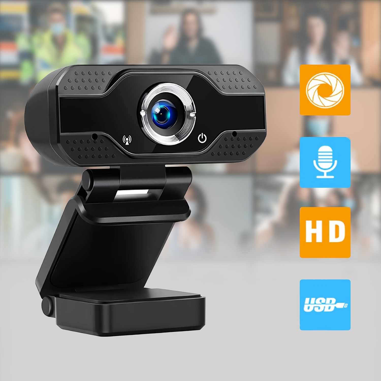 Hd Usb Webcam Ip Camera Microphone Afgvk Smart Home Mini Usb - Temu