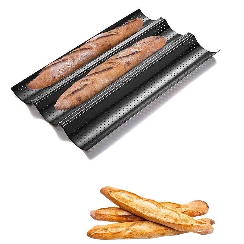 Carbon Steel Baguette Pan Nonstick French Bread Baking Pan - Temu