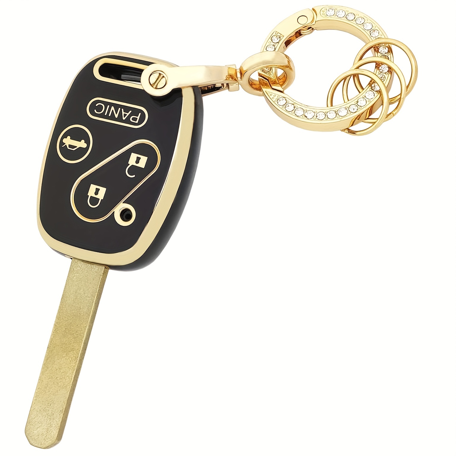 Key Fob Cover Metal Keychain Compatible Accord Civic - Temu Australia