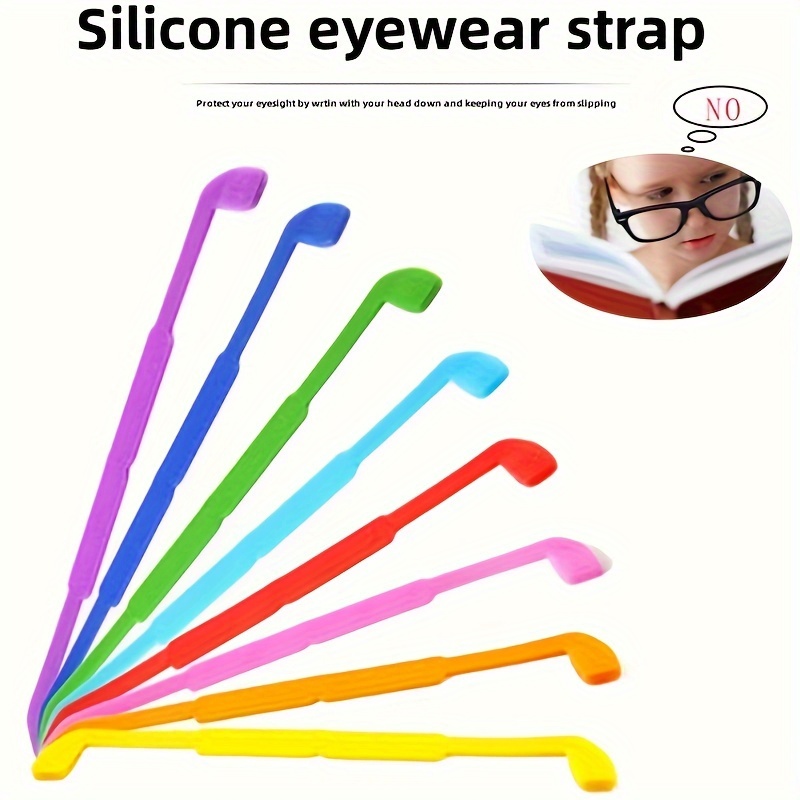 Verstellbarer Silikon-Brillenbandhalter, Wasserdichter Brillenhalter, Sport-Sonnenbrillenkette,  Damen, Herren, Kinder - Temu Austria