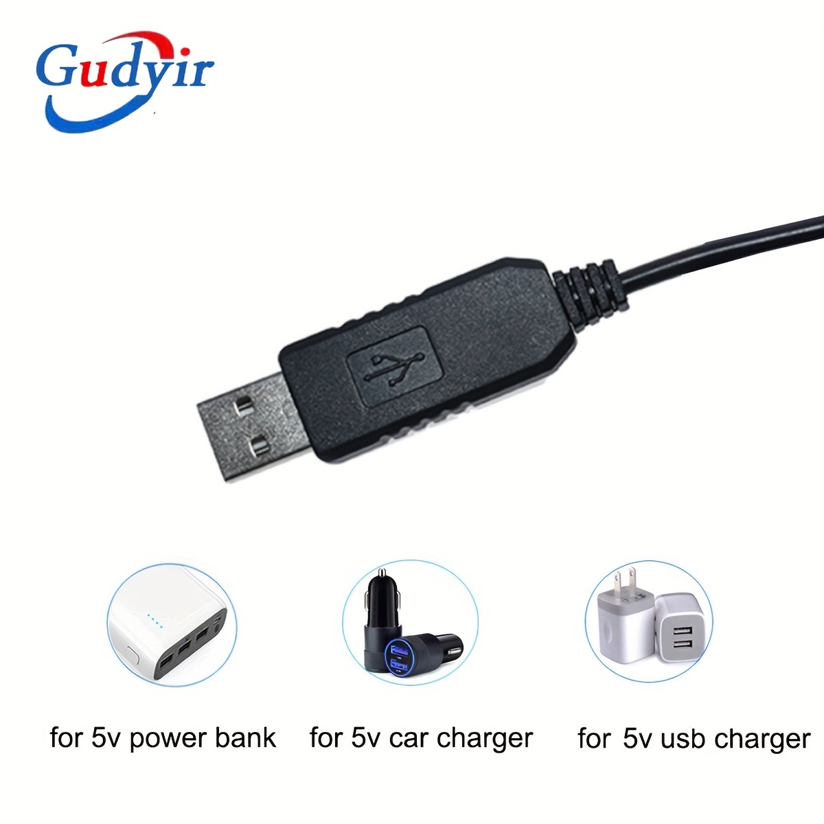 Usb Convert Cable 5v 5v 9v 12v Voltage Step Cable 5 5x2 1mm Connect Male 1m, Quick & Secure Online Checkout