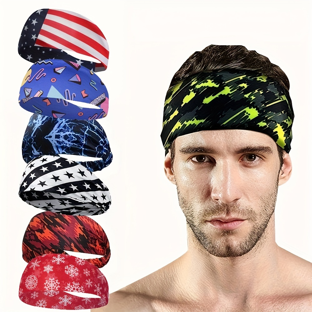 Multicolored Sports Headbands Men Women Moisture Wicking - Temu