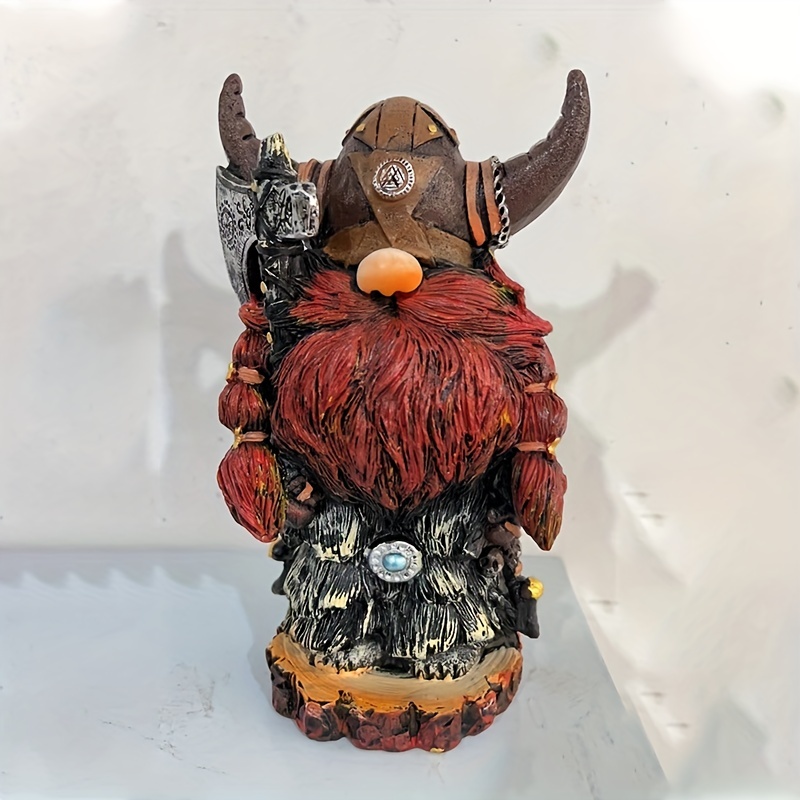 Victor Viking Warrior Dwarf Gnome Statue: Add A Touch Of Nordic