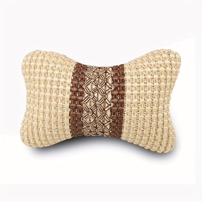 Car Headrest Neck Pillow Pattern Gold