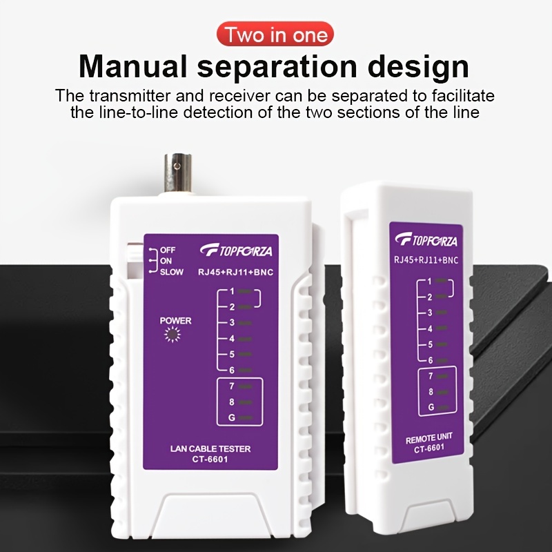 1pc Digital Cable Tester Rj45 Network Cable Tester - Temu