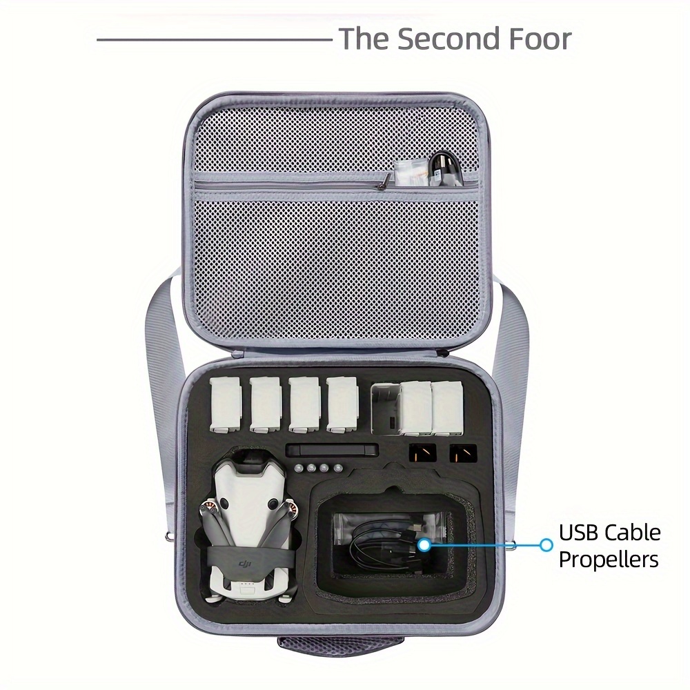 storage shoulder bag dji mini 4 pro portable carrying case details 3