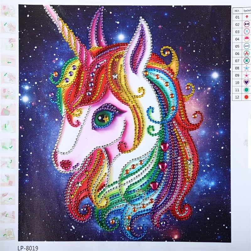 5D DIY My Diamond Art unicorn Diamond Painting Kit NEW 