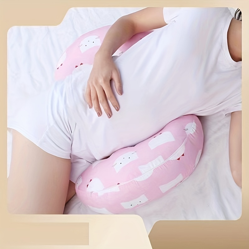  Black Velvet Large J-Shaped Home Pregnancy Pillows for Sleeping, Pillow Pregnant Woman Stomach Lift Pillow Side Sleeping Pillow Waist Pillow(31x47x70)  : Baby