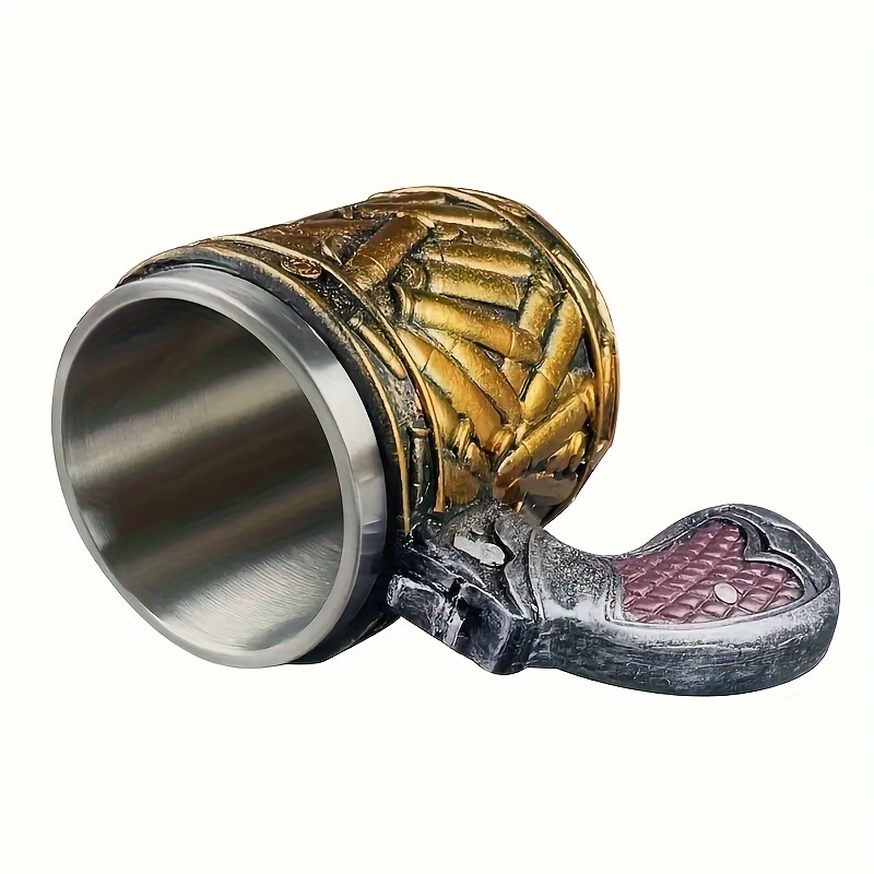 Bullet Stainless Steel Cup Creative Revolver Bullet Cup Shape Wine Set  Souvenir Gift Bar American Glass