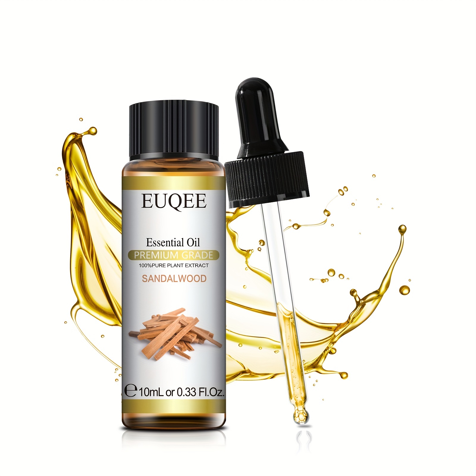 Pure Gold Essential Oils - Sandalwood Essential Oil - 0.33 Fluid Ounces