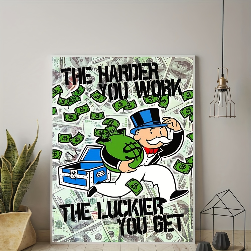 Alec Monopoly Hermes Art Canvas Print