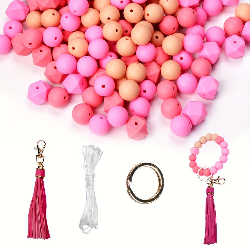 Wholesale 100Pcs Silicone Beads 15mm Multifaceted Round Silicone Beads Bulk  Polygonal Silicone Beads Set for DIY Necklace Bracelet Key Chain Craft  Jewelry Making 