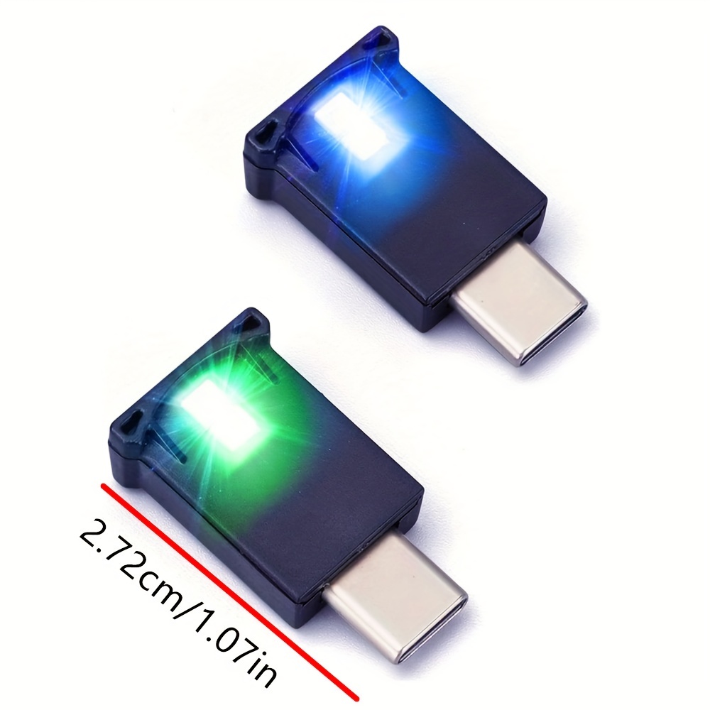 Mini USB Type C LED Light Éclairage Intérieur De Voiture RGB - Temu France