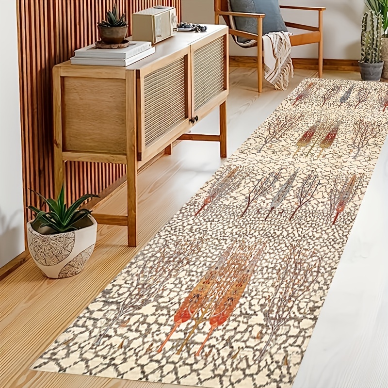 Abstract Runner Rug Non-slip Washable Soft Carpet for Kitchen Bathroom Hallway