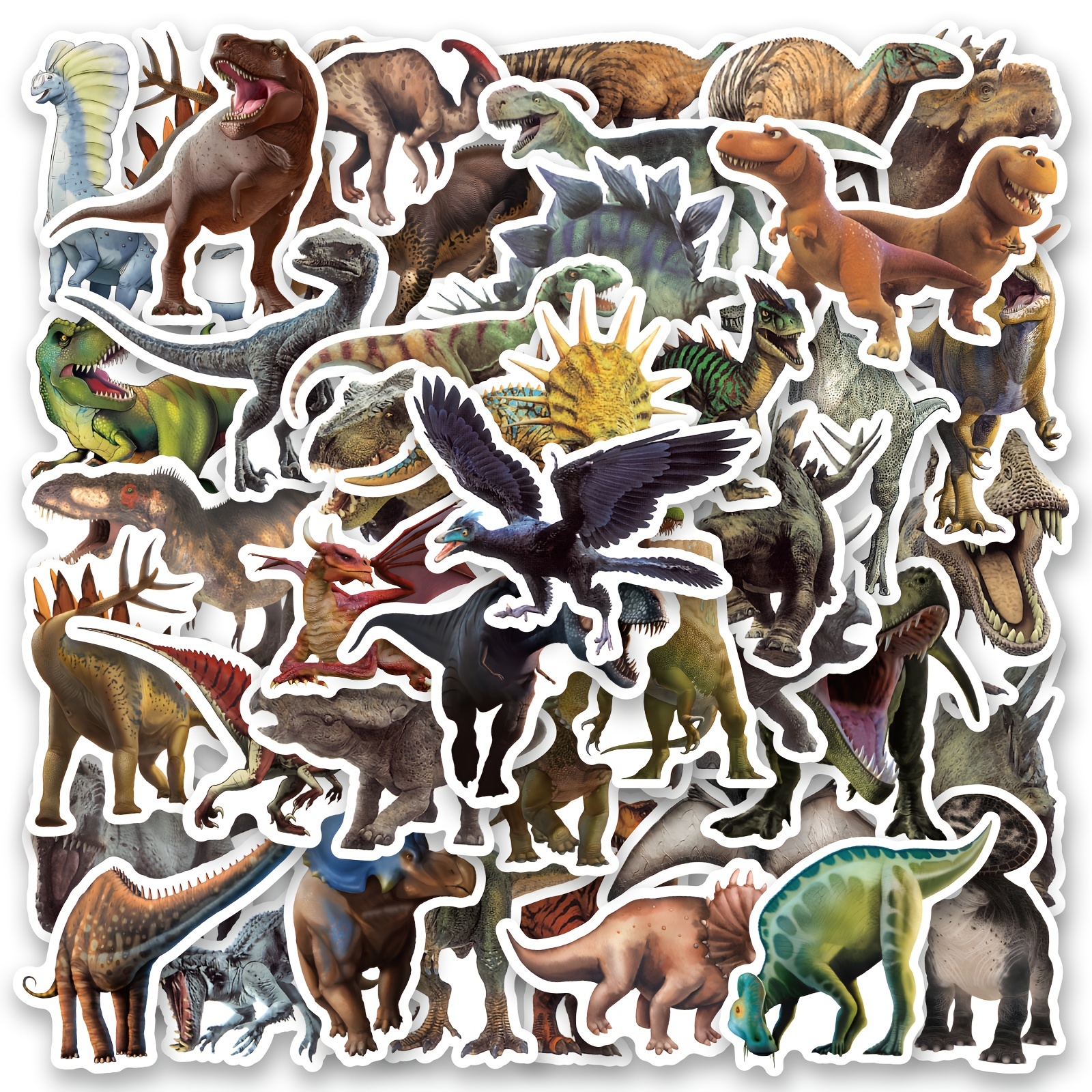 100 Pcs Cute Dinosaur Stickers for Kids 2–4 Year Old, Waterproof Vinyl Dino  Stickers for Water Bottles, Stickers for Toddlers 2-4 Years, Dinosaur