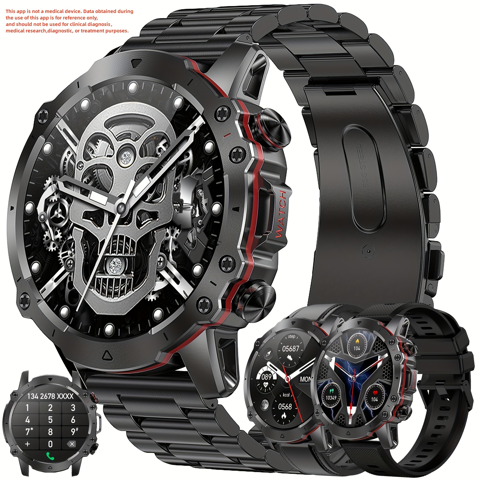 Reloj Inteligente Hombre Ecg+ppg Glucemia Salud Smartwatch Color Del Bisel  Negro