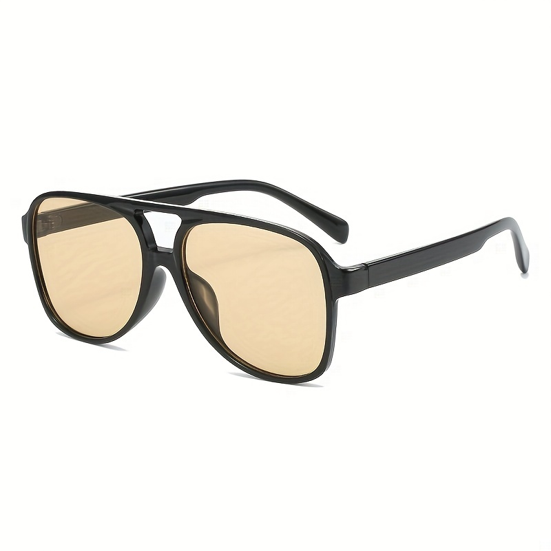 1pc Mens Vintage Glasses Large Frame Sports Sunglasses Ideal