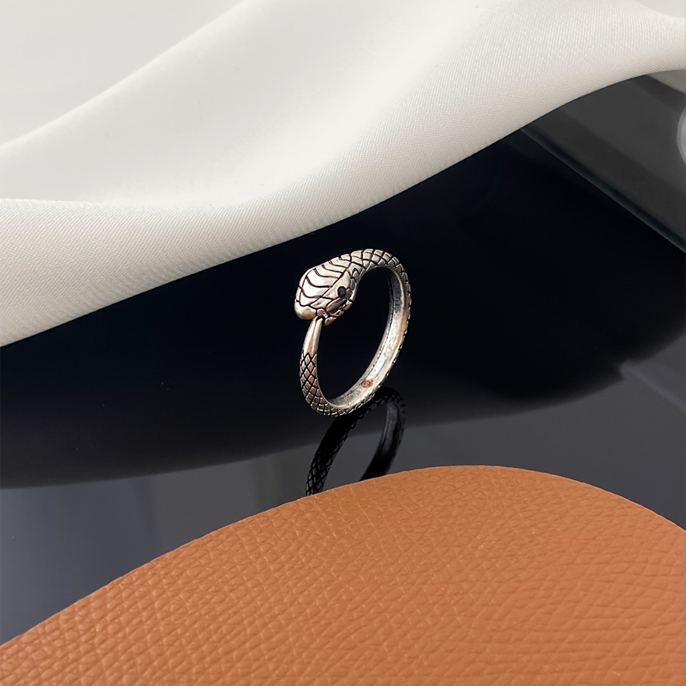 Men's Snake Adjustable Ring Open Pretty Finger Accessories