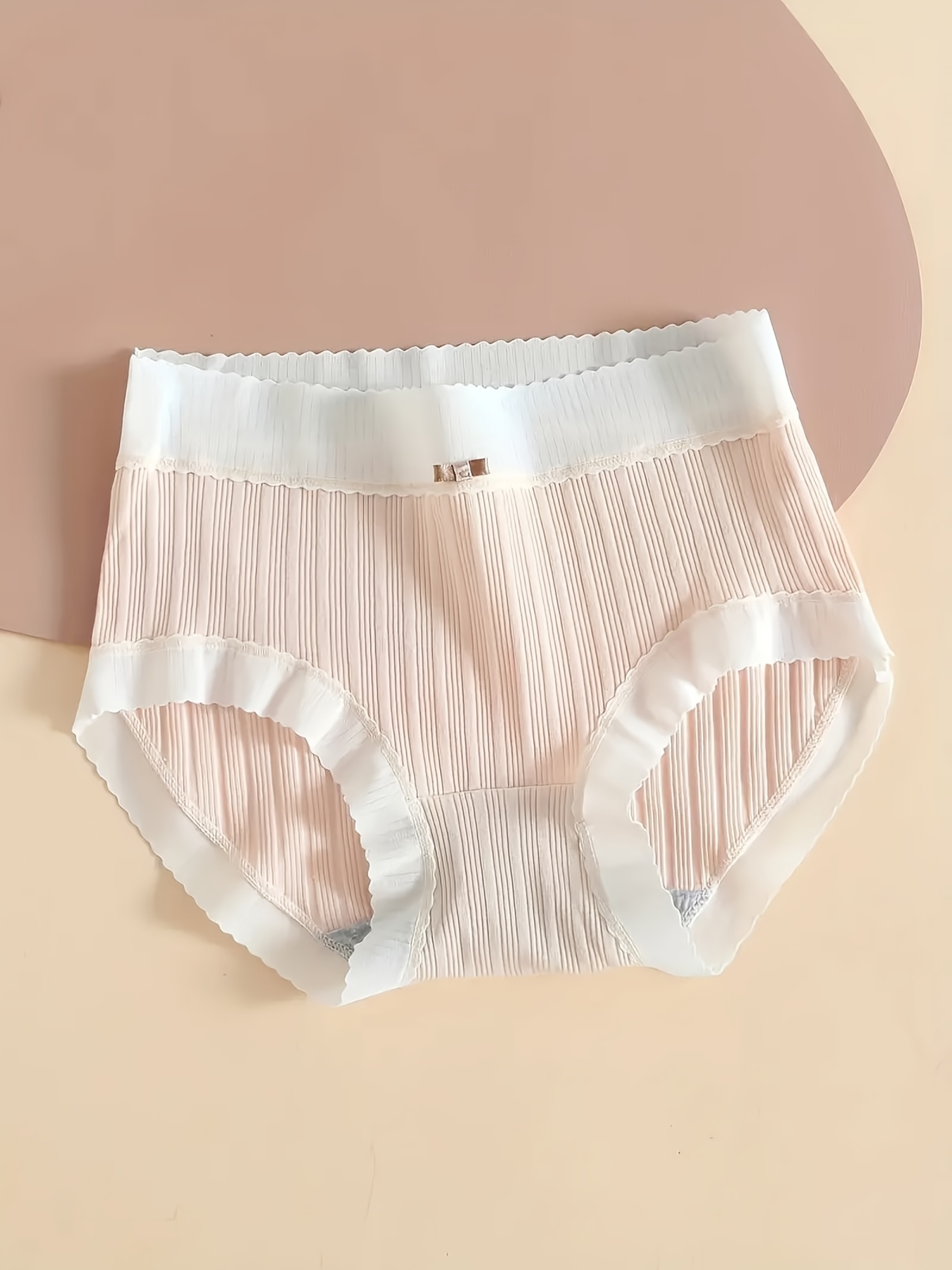 Bow Tie Ribbed Briefs Comfy Cute Stretchy Intimates Panties - Temu