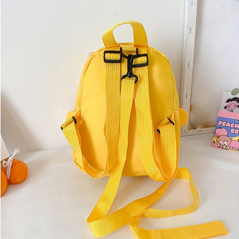 Kids Giraffe Patch Decor Backpack with Anti-lost Rope