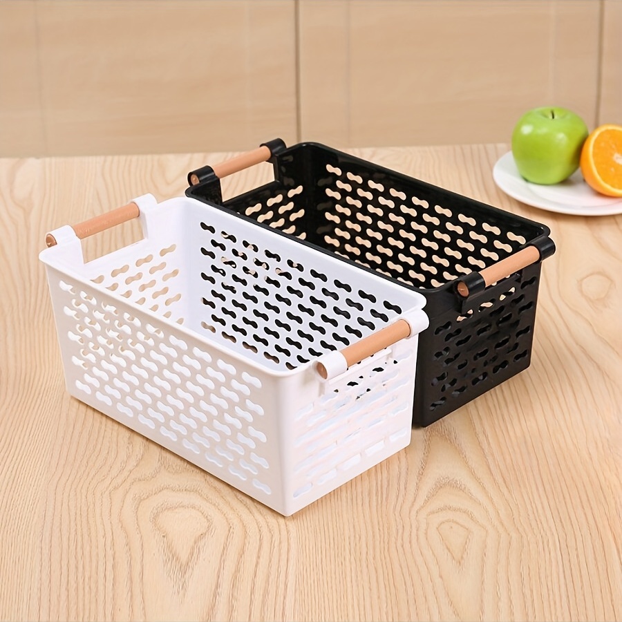 Plastic Storage Bins With Handles, Bpa-free,desktop Cosmetics Finishing  Basket, Beverage Fruit And Vegetable Box, Bathroom Skin Care Products Mask  Organization Box, Plastic Organizer, Home Kitchen Bathroom Accessories,  Kitchen Items - Temu Sweden