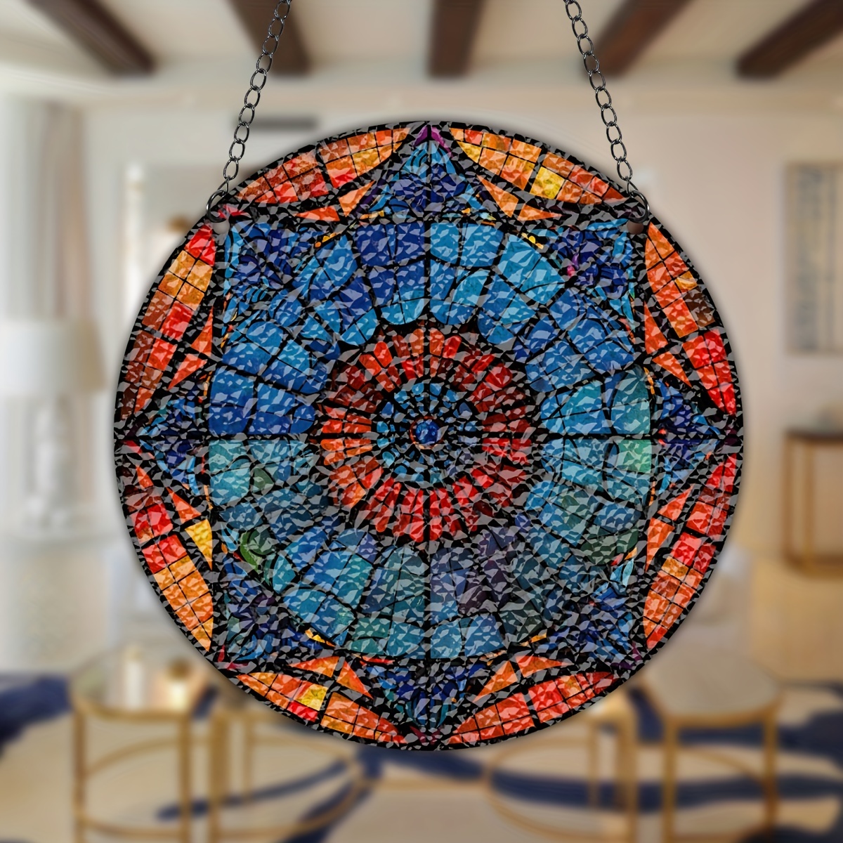 Sun Catcher Wall Art Hanging Sculpture Stained Plastic - Temu Canada