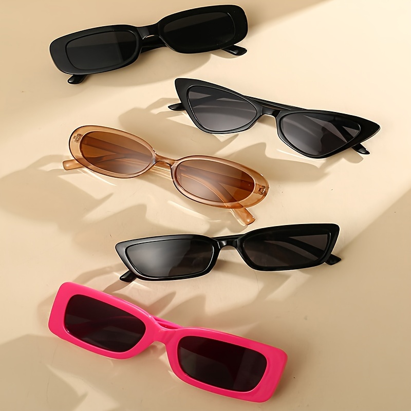 5 пар унисекс модных очков для пляжа, затеняющих, модных и легких, подходящих для ежедневного украшения, детали совпадения 13