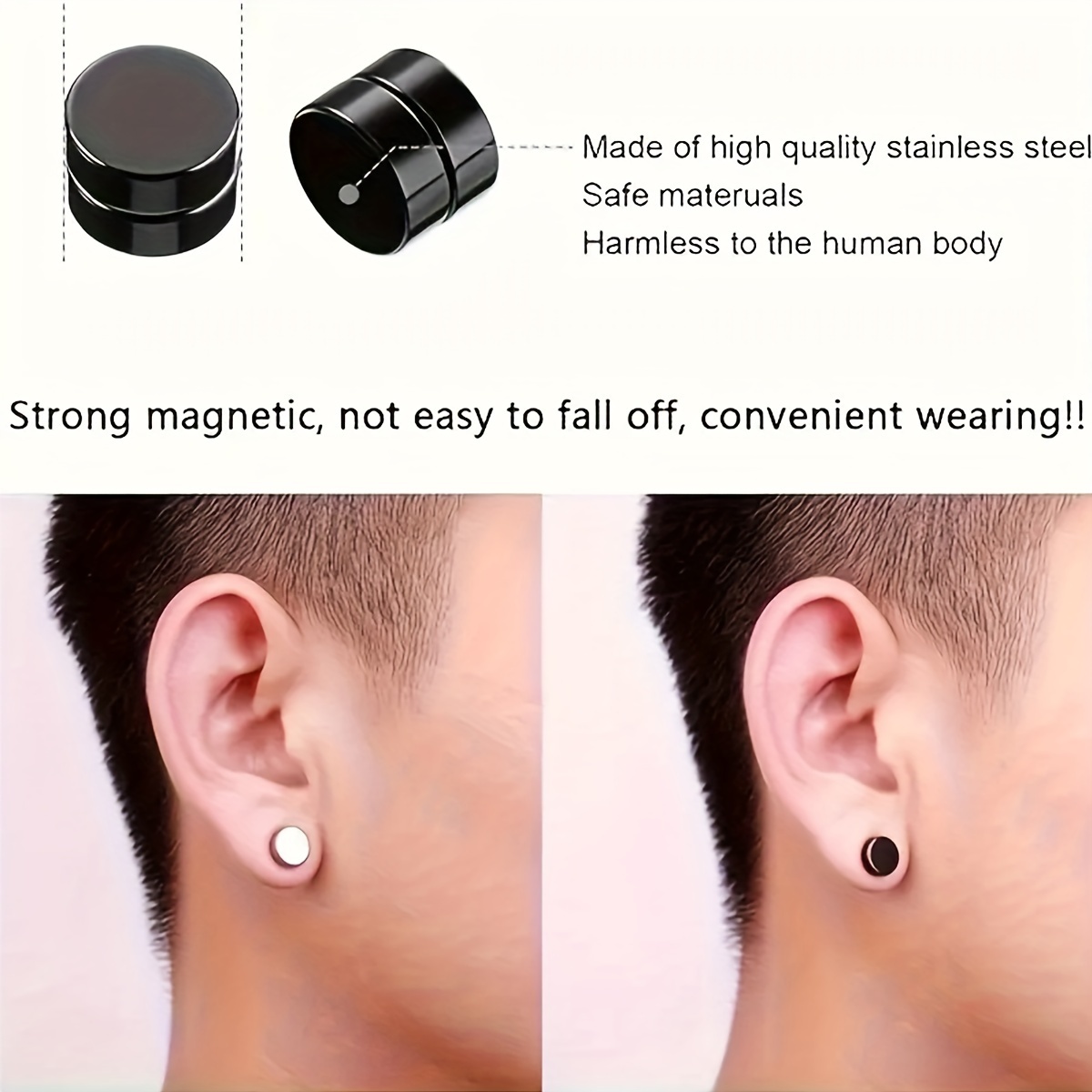 Non piercing hot sale ear studs