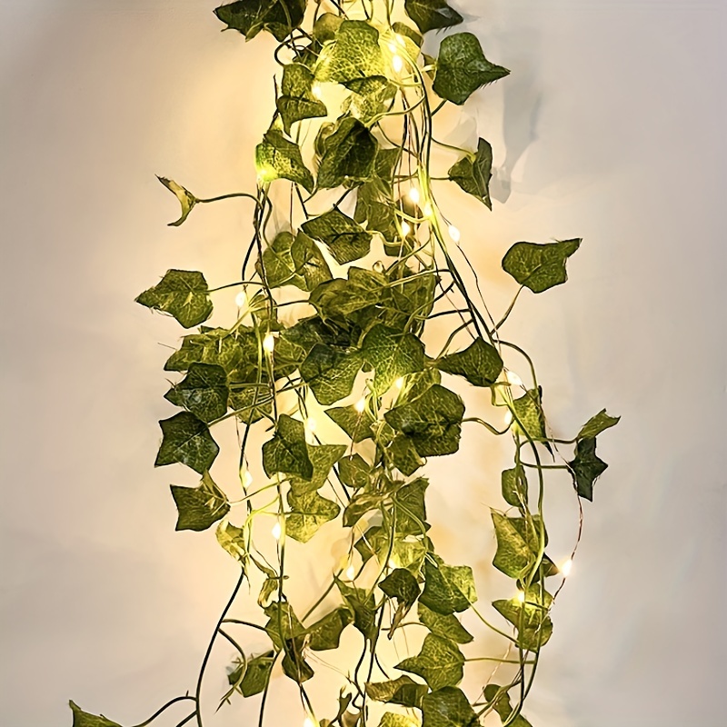 Hanging leaves deals decor with lights