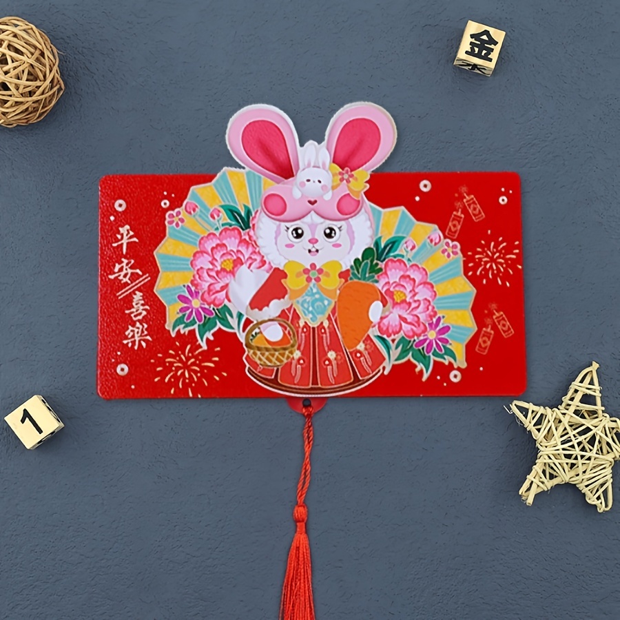 6 Year of Rabbit Red Envelopes, Arts & Crafts