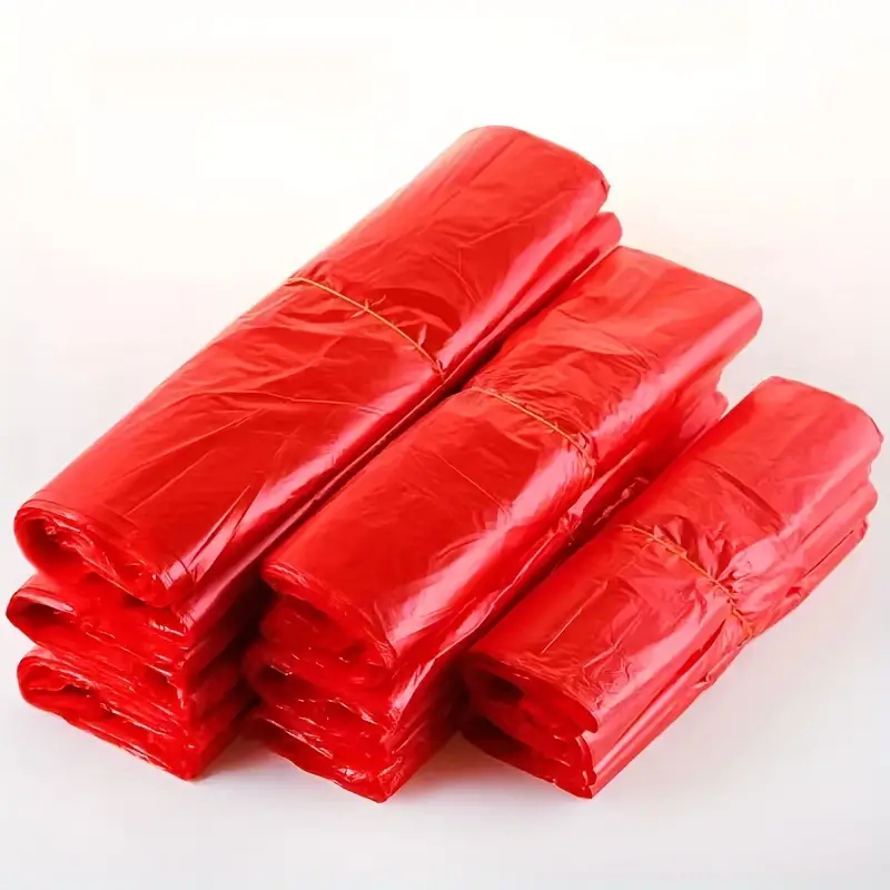 Thickened Red Supermarket Shopping Bag, Vest Bag, Take-out Bag