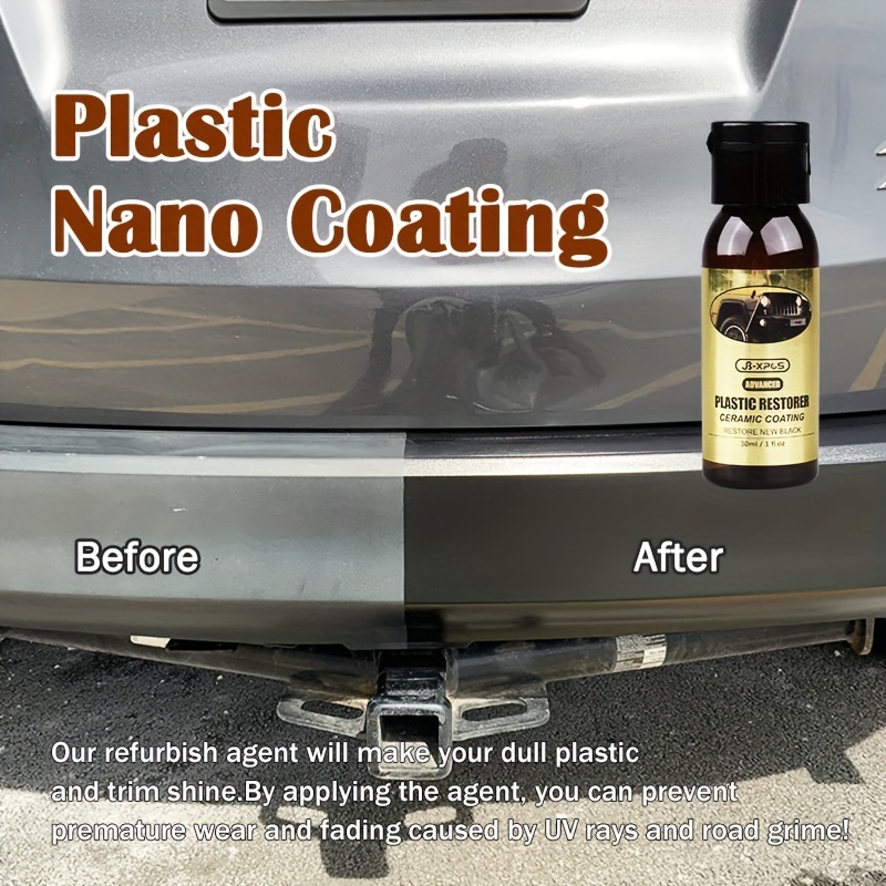 Plastic Restorer Back To Black Gloss Coating Agent Car Plastic Rubber  Exterior Repair Polish Clean Restoration Kit Car Detailing