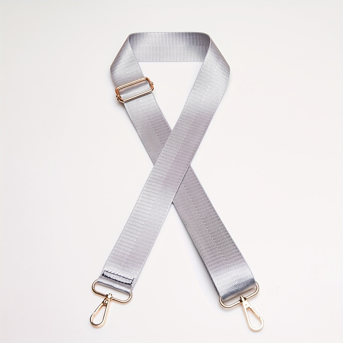 Removable Handbag Strap: Black & White Adjustable Striped