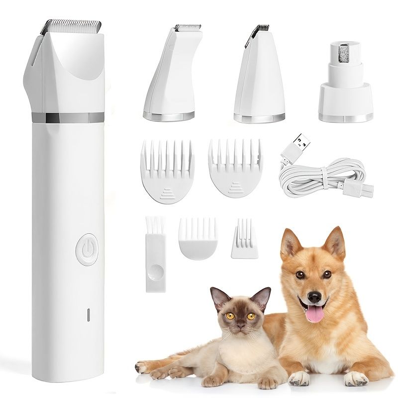 Pet Grooming Kit Rechargeable Pets Clippers Dog Hair Trimmer Foot Hair  Cutting Machine - Pet Supplies - Temu