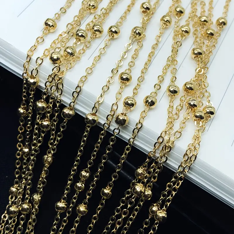 3 Meter Link Clip Beads Chains For Necklace Bracelet Diy - Temu