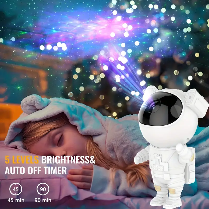 star projector galaxy night light astronaut projector with remote timer starry nebula ceiling led lamp kids room decor aesthetic tiktok space buddy astronaut galaxy projector led lights for bedroom mini cute gift for kids adults home party ceiling room decor christmas birthdays valentines day details 4