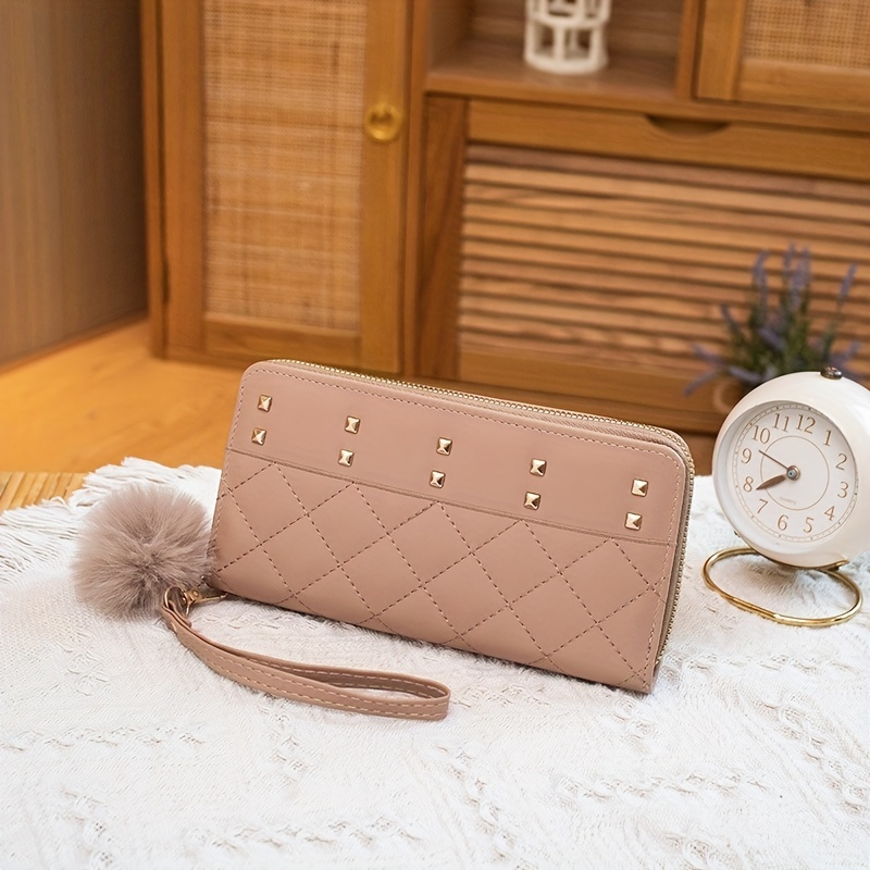 Women PU Leather Zipper Clutch Bag Long Wallet Coin Purse Credit Card Bag  Simple