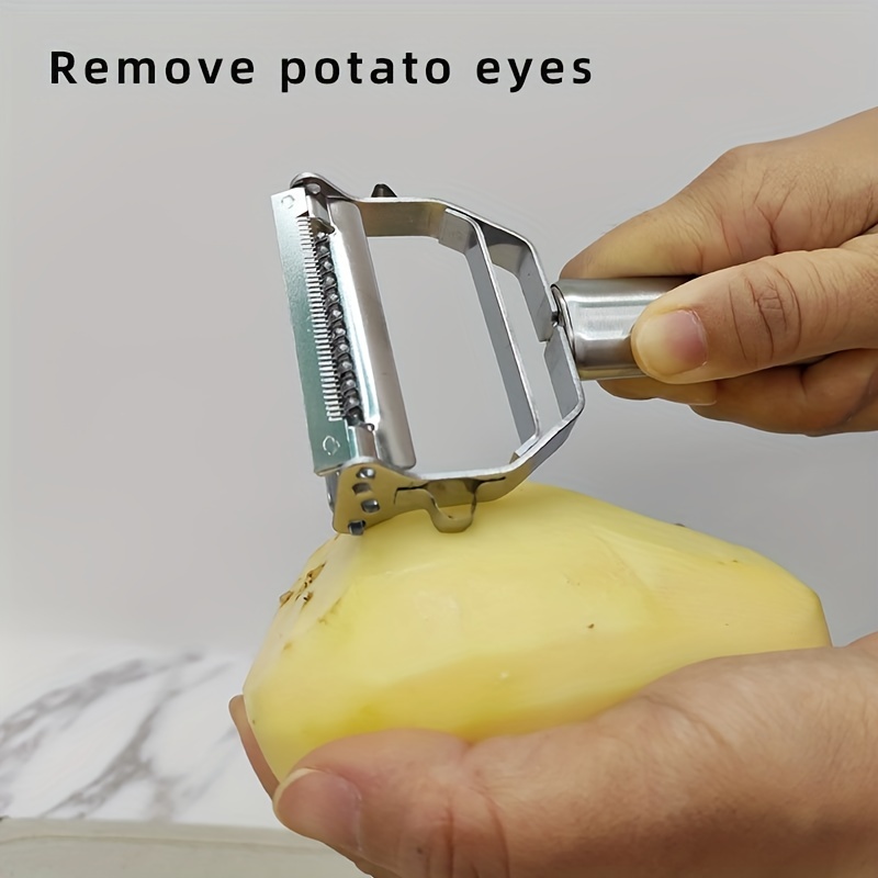 2 in 1 Upgrade Vegetable Fruit Potato Peeler Cutter Sharp Slicer Kitchen  Tool