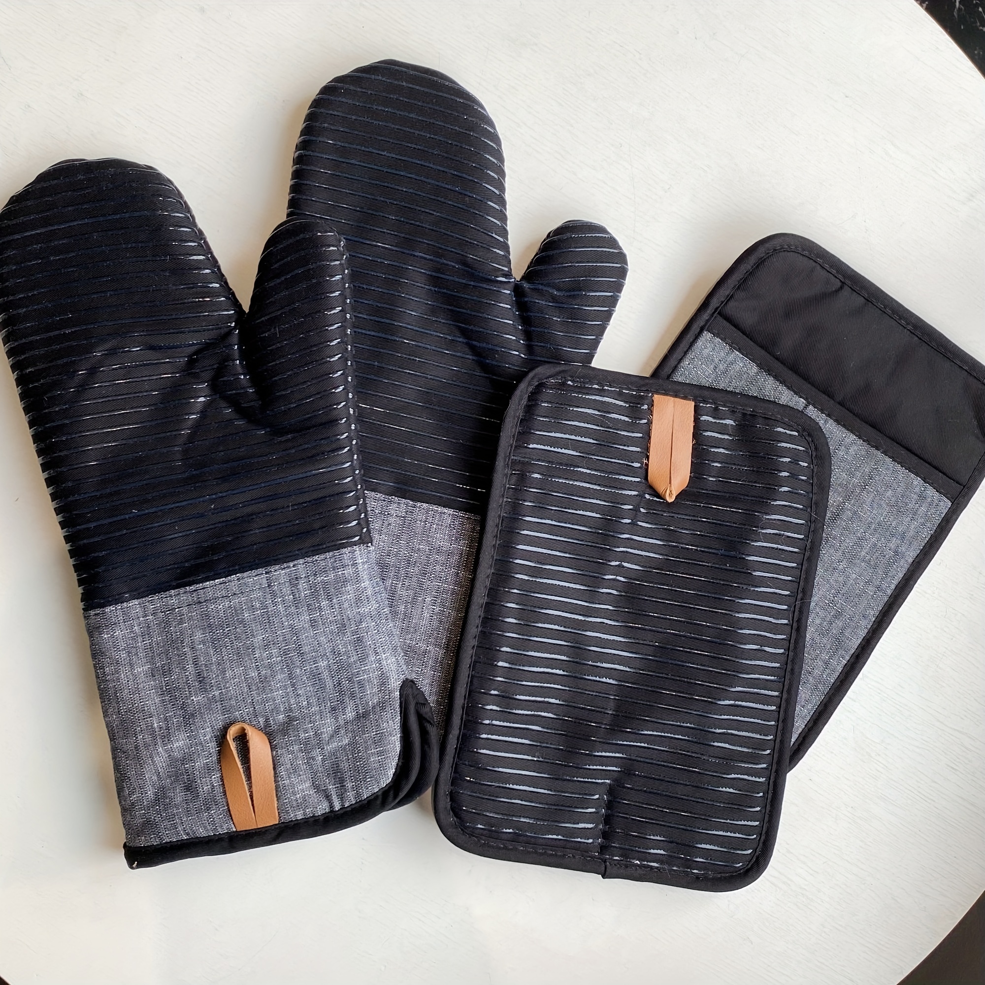 Oven Mitts Pot Holders Sets  Potholder Glove Heat Resistant