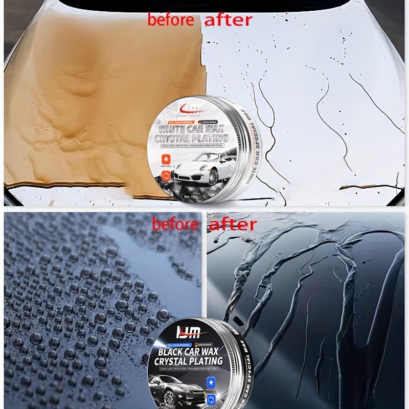 120ml Car Polish Wax Crystal Plating Set Hard Glossy Wax Layer
